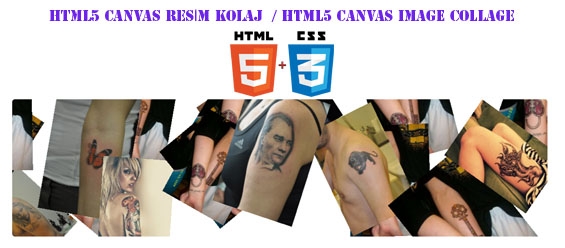 HTML5 Canvas Resim Kolaj Eklentisi